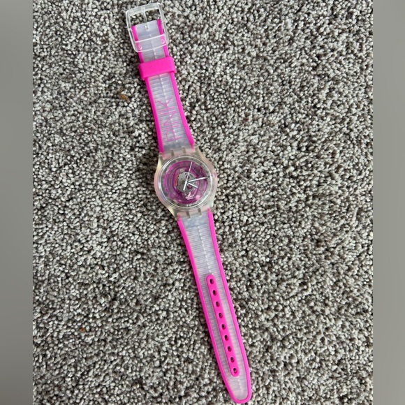 2008 Swatch Standards Jelly in Jelly SUJK103 Pink Sea Swiss made watch - Picture 1 of 7